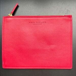 Ann Taylor Vibrant Red Clutch